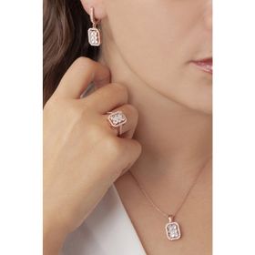 AgaKulche Baget Rose S48-RB 925 Kadın Gümüş Set