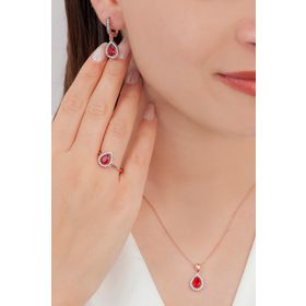 AgaKulche Damla Elmas Montür S4-EK 925 Set