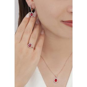 AgaKulche Damla Elmas Montür S4-EK 925 Set