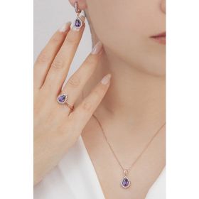 AgaKulche Damla Elmas Montür S4-EM 925 Set