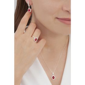 AgaKulche Damla Kırmızı S4-KK 925 Set