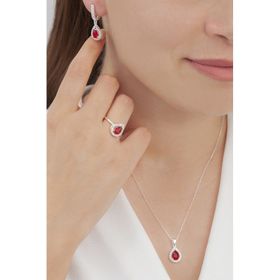 AgaKulche Damla Kırmızı S4-KK 925 Set