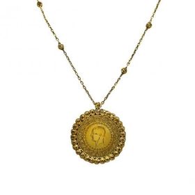 AgaKulche Dorika Toplu Çeyrek 4.93 gr 22 Ayar Altın Kolye