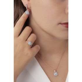 AgaKulche S50EB 925 10.2 gr Kalemli Baget Kare Kadın Gümüş Set