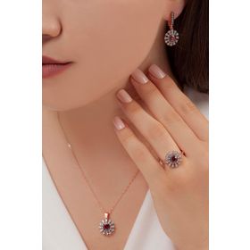 AgaKulche S56-EK 925 12 gr Kalemli Süzme Mitos Gümüş Takı Seti