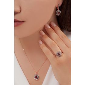 AgaKulche S56-EK 925 12 gr Kalemli Süzme Mitos Gümüş Takı Seti
