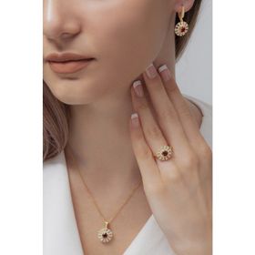 AgaKulche S56-GK 925 Gold Süzme Mitos Gümüş Takı Seti