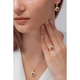 AgaKulche S56GK 925 12 gr Gold Süzme Mitos Gümüş Takı Seti