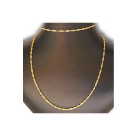 AgaKulche Singapur İçi Boş 14 Ayar 0.90 1.00 gr Zincir Altın Kolye