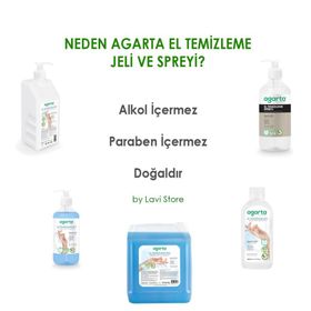 Agarta 1000 ml Bitkisel Ko Doğal El Temizleme Dezenfektanı Spreyi