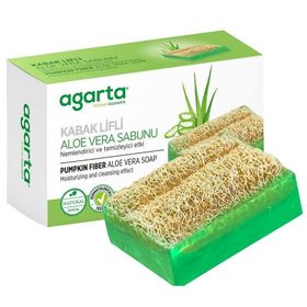 Agarta 125 gr Doğal Aloe Vera Lifli El Yapımı Sabun