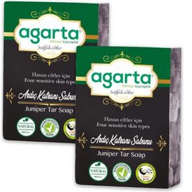Agarta 150 gr 2 Adet El Yapımı Doğal Ardıç Katranı Sabunu