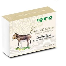 Agarta 150 gr Parlak ve Pürüzsüz Ciltler İçin Doğal El Yapımı Eşek Sütü Sabunu