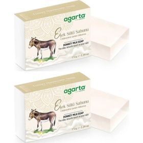 Agarta 2x150 gr Doğal El Yapımı Güzellik Eşek Sütü Sabunu