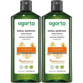 Agarta 2x400 ml Ardıç Katranı ve Keratin Doğal Şampuan