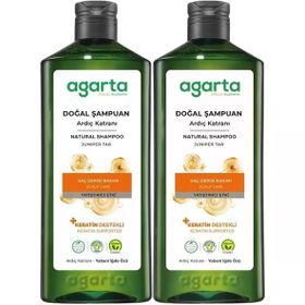 Agarta 2x400 ml Ardıç Katranı ve Keratin Doğal Şampuan