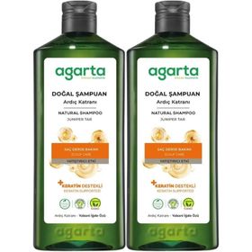 Agarta 2x400 ml Ardıç Katranı ve Keratin Doğal Şampuan