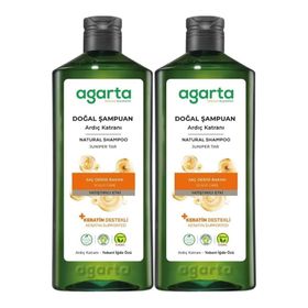Agarta 2x400 ml Ardıç Katranı ve Keratin Doğal Şampuan