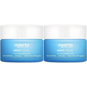Agarta 2x50 ml Doğal Yaşlandırma Karşıtı Anti Aging Gece Kremi