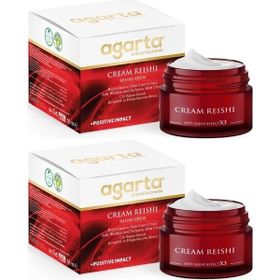 Agarta 2x50 ml Yaşlanma Geciktirici Kırmızı Reishi Mantarı Kremi