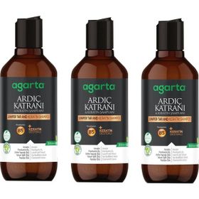 Agarta 3x400 ml Ardıç Katranı ve Keratin Doğal Şampuan