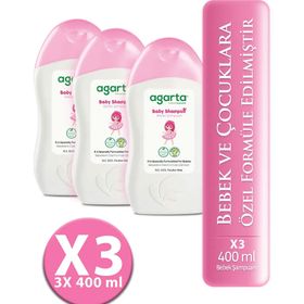 Agarta 3x400 ml Kız Bebek Şampuanı