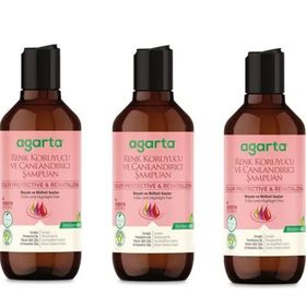 Agarta 3x400 ml Renk Koruyucu Canlandırıcı Doğal Şampuan