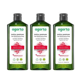 Agarta 3x400 ml Saç Dökülmesine Karşı Doğal Çözüm Şampuan