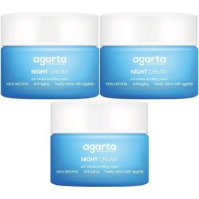 Agarta 3x50 ml Doğal Yaşlandırma Karşıtı Anti Aging Gece Kremi