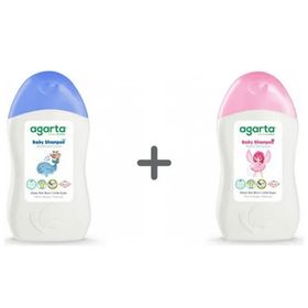 Agarta 400 ml Kız Çocuklarına Özel Bakım Doğal Şampuan + 400 ml Erkek Çocuklarına Özel Doğal Şampuan Seti