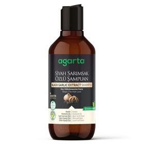 Agarta 400 ml Siyah Sarımsak Özlü Şampuan