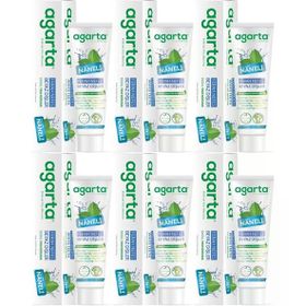 Agarta 6x100 ml Doğal Yoğun Naneli Florürsüz Ferah Nefes Diş Macunu
