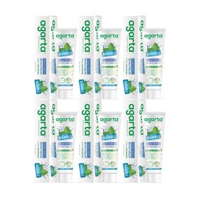 Agarta 6x100 ml Doğal Yoğun Naneli Florürsüz Ferah Nefes Diş Macunu