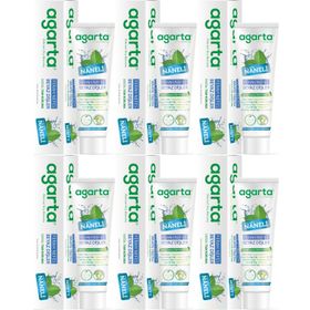 Agarta 6x100 ml Doğal Yoğun Naneli Florürsüz Ferah Nefes Diş Macunu