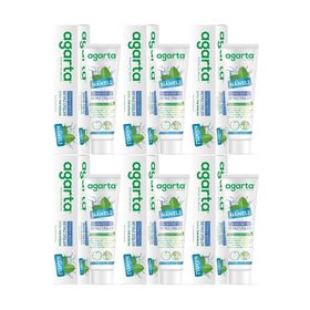 Agarta 6x100 ml Doğal Yoğun Naneli Florürsüz Ferah Nefes Diş Macunu