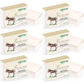 Agarta 6x150 gr El Yapımı Doğal Eşek Sütü Sabunu