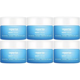 Agarta 6x50 ml Doğal Yaşlandırma Karşıtı Anti Aging Gece Kremi