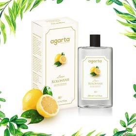 Agarta 80 Derece Limon Kolonyası 200 ml Cam Şişe