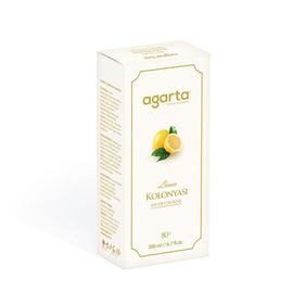 Agarta 80 Derece Limon Kolonyası 200 ml Cam Şişe