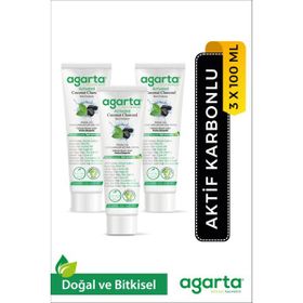 Agarta Aktif Karbonlu 3x100 ml Diş Macunu