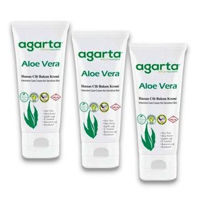 Agarta Aloe Vera Nemlendirici 3x75 ml Cilt Kremi