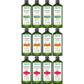 Agarta Ardıç Katranı - Keratin - Saç Dökülmesine Karşı 12x400 ml Doğal Şampuan