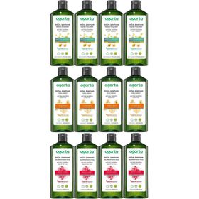 Agarta Ardıç Katranı - Keratin - Saç Dökülmesine Karşı 12x400 ml Doğal Şampuan