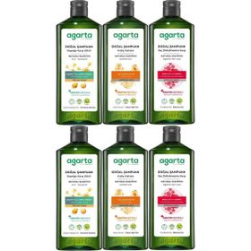 Agarta Ardıç Katranı - Keratin - Saç Dökülmesine Karşı 6x400 ml Doğal Şampuan