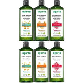 Agarta Ardıç Katranı - Keratin - Saç Dökülmesine Karşı 6x400 ml Doğal Şampuan