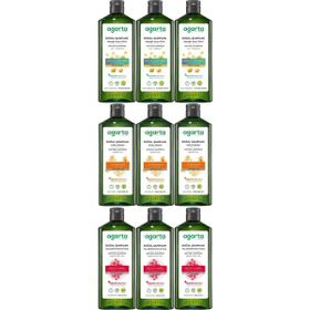 Agarta Ardıç Katranı - Keratin - Saç Dökülmesine Karşı 9x400 ml Doğal Şampuan