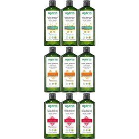Agarta Ardıç Katranı - Keratin - Saç Dökülmesine Karşı 9x400 ml Doğal Şampuan