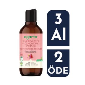 Agarta Boyalı Saçlar için Renk Koruyucu ve Canlandırıcı Tuzsuz 400 ml Şampuan