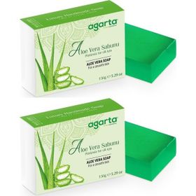 Agarta Doğal 2x150 gr Aloe Vera Sabun