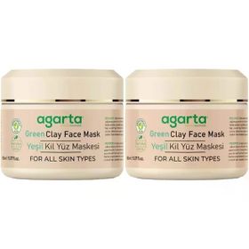 Agarta Doğal 2x150 ml Yeşil Kil Yüz Maskesi
